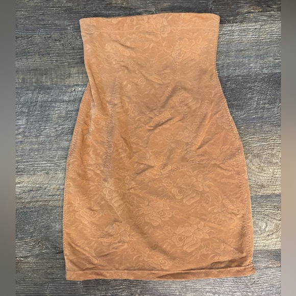 NWOT | Rhoda Shear | size S | Nude Jacquard Mesh Shaping Slip - Picture 2 of 5